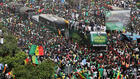 Fans flood Dakar streets for Senegal’s jubilant AFCON victory parade